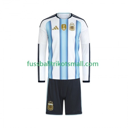 Fußballtrikots Argentinien World Cup Kinder 2026 Langarm Heimtrikotsatz kaufen